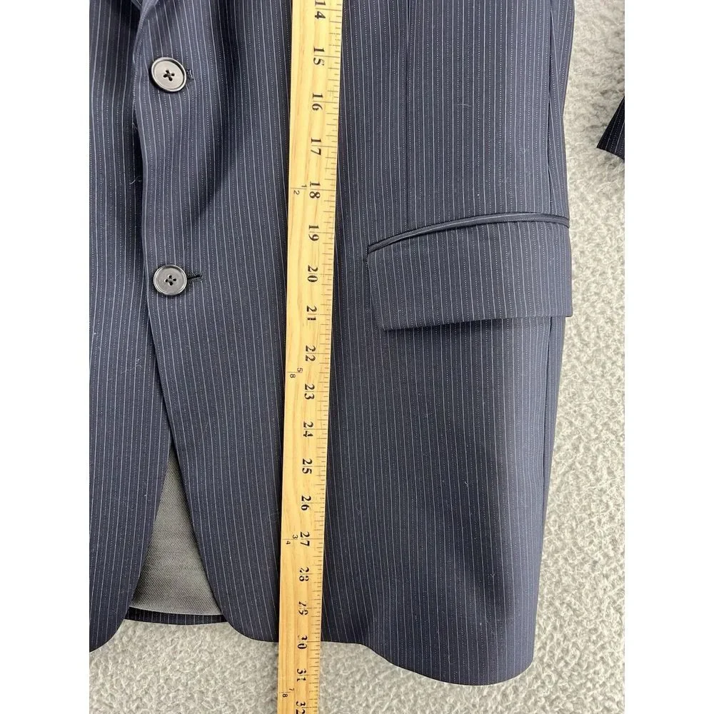 Daniel Cremieux Performance Loro Piana 44S Blue Sports Coat Blazer‎ Stripe ITALY